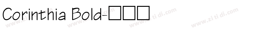 Corinthia Bold字体转换
